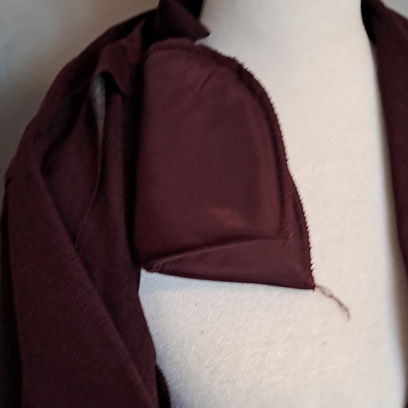 Kathie Lee Collection Burgundy Blazer Set  with Pants - Picture 8 of 8